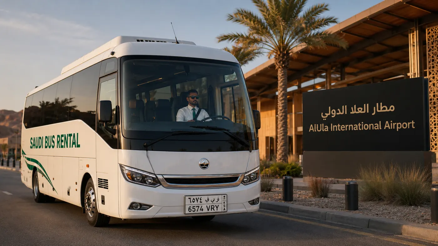 Airport Drop Off Bus Saudi Arabia pickup access and luggage planning image