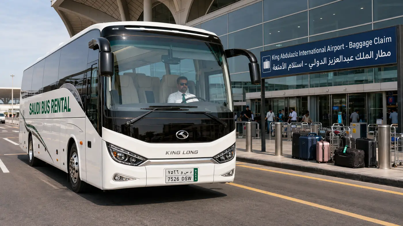 Airport Luggage Group Transfer Saudi Arabia hero image for Saudi airport and hotel transfer planning