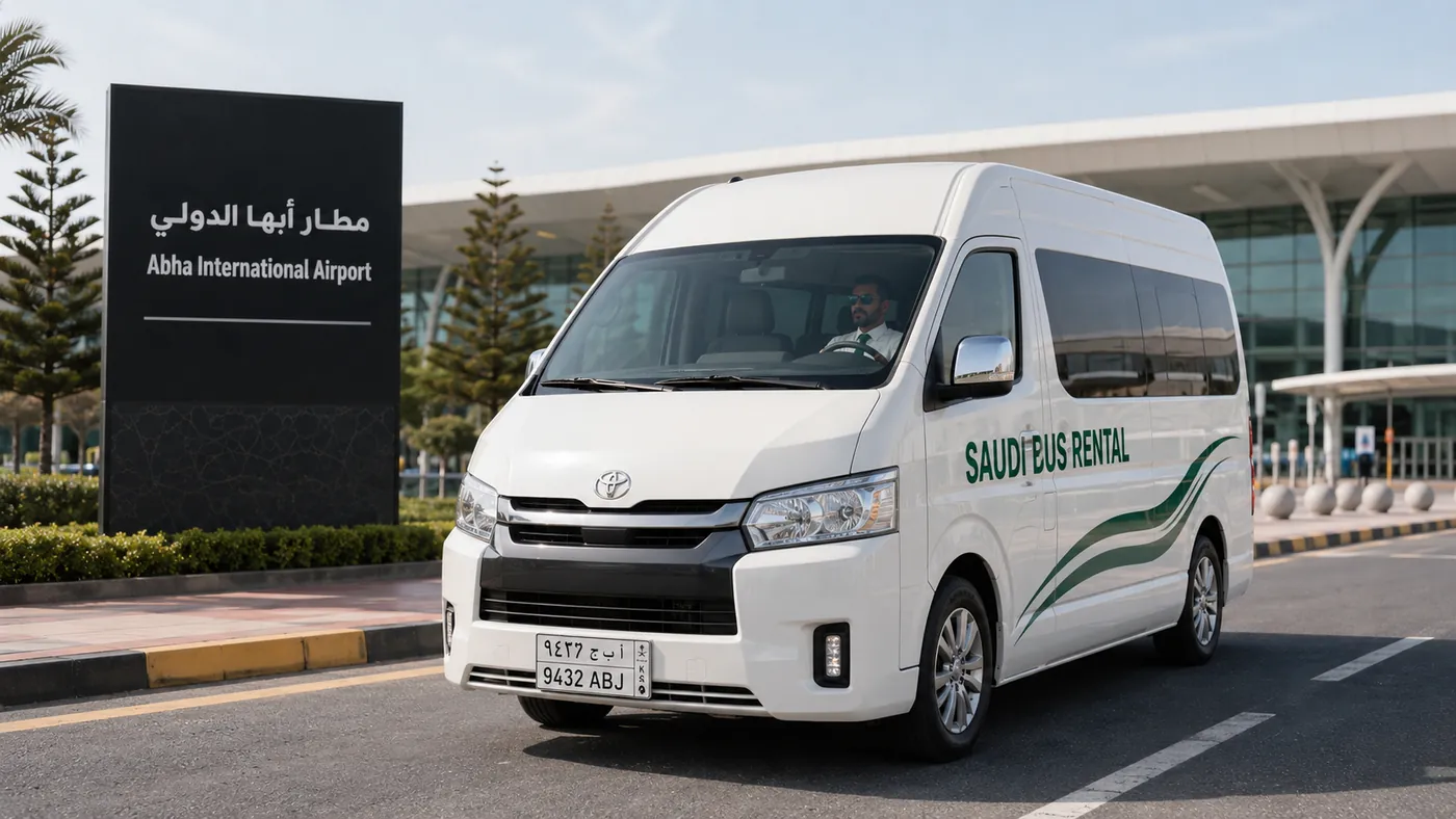 Airport Pickup Bus Saudi Arabia pickup access and luggage planning image