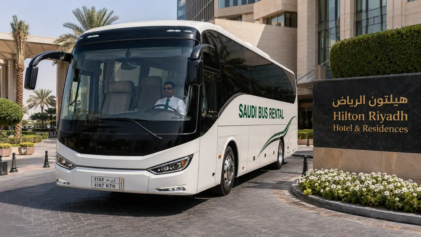 Hotel Event Shuttle Saudi Arabia hero image for Saudi airport and hotel transfer planning