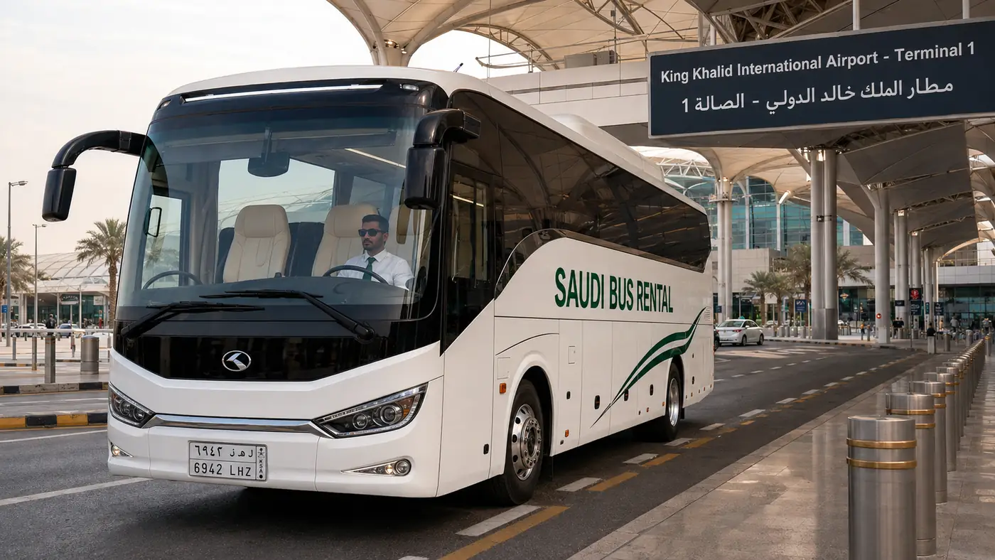 Terminal Transfer Bus Saudi Arabia hero image for Saudi airport and hotel transfer planning