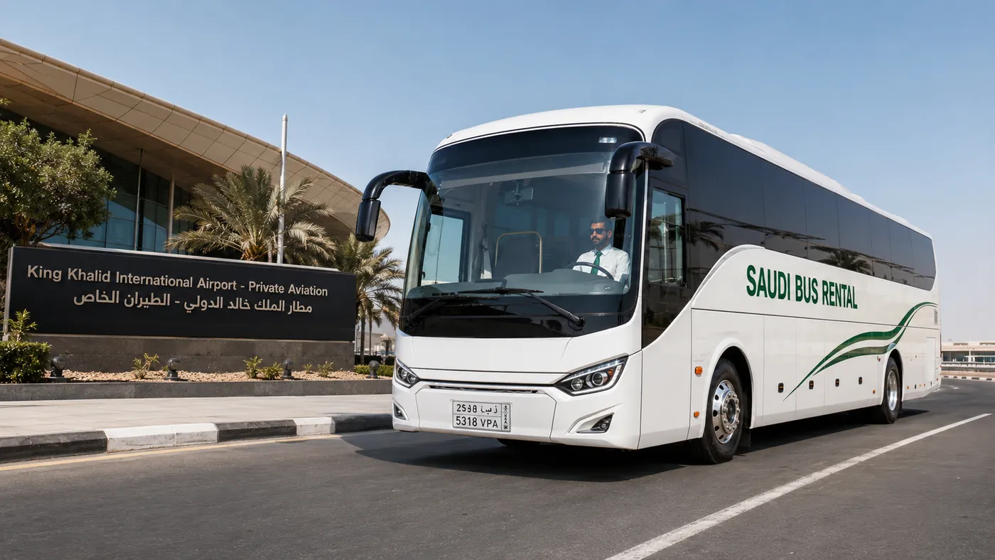 VIP Airport Coach Transfer Saudi Arabia hero image for Saudi airport and hotel transfer planning
