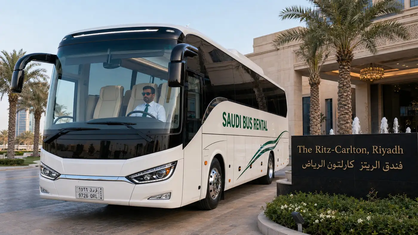VIP Airport Coach Transfer Saudi Arabia pickup access and luggage planning image