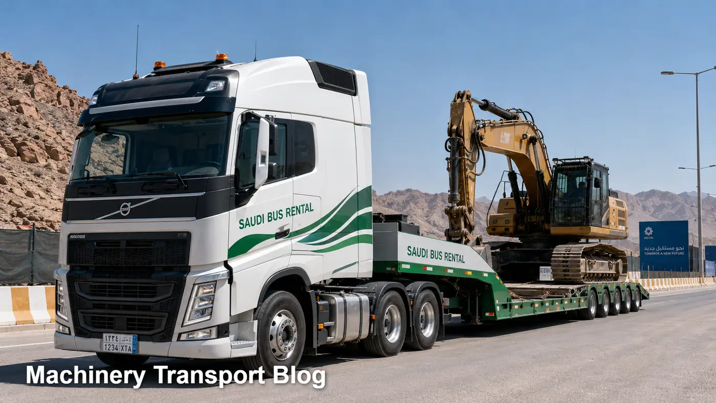 Machinery Transport Blog image for Saudi Bus Rental