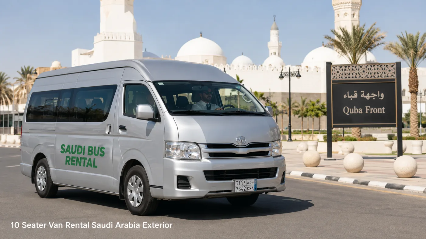 Exterior view for 10 passenger Saudi route transport