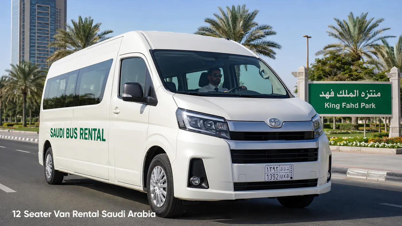 12 seat driver-led passenger van with driver for Saudi passenger transport