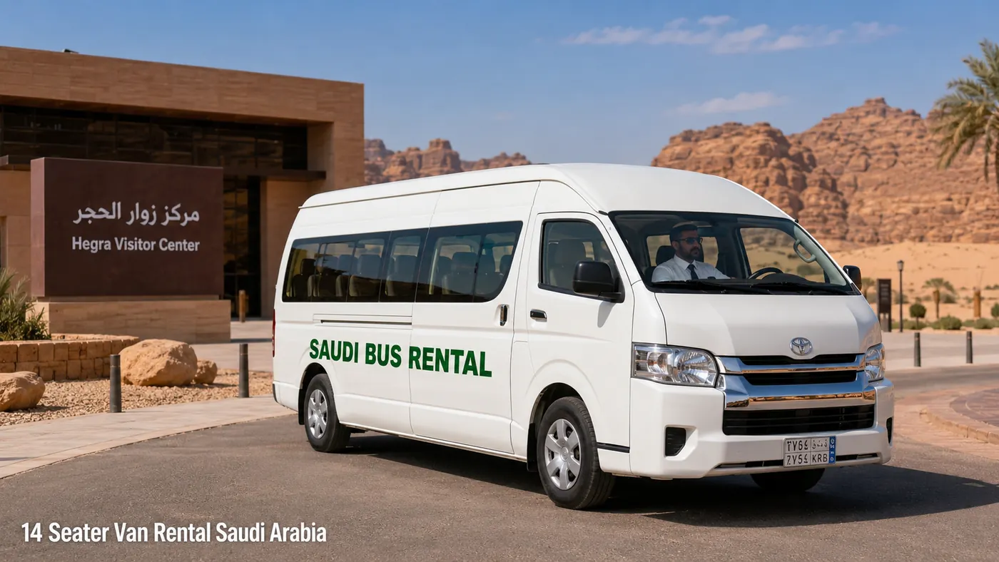 14 seat driver-led passenger van with driver for Saudi passenger transport