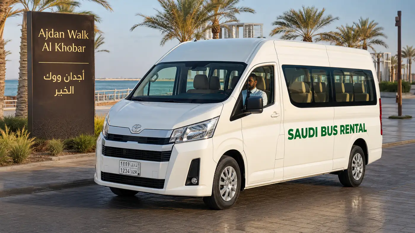 15 seat driver-led passenger van with driver for Saudi passenger transport