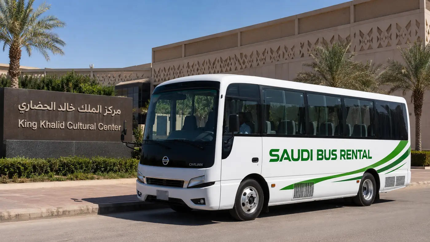 Exterior view for 30 passenger Saudi route transport