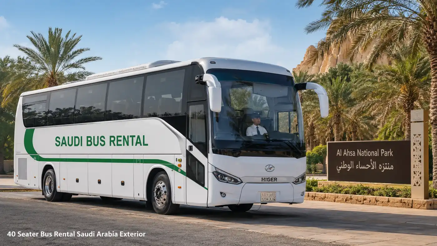 Exterior view for 40 passenger Saudi route transport