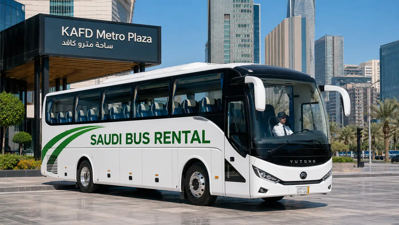 Exterior view for 50 passenger Saudi route transport