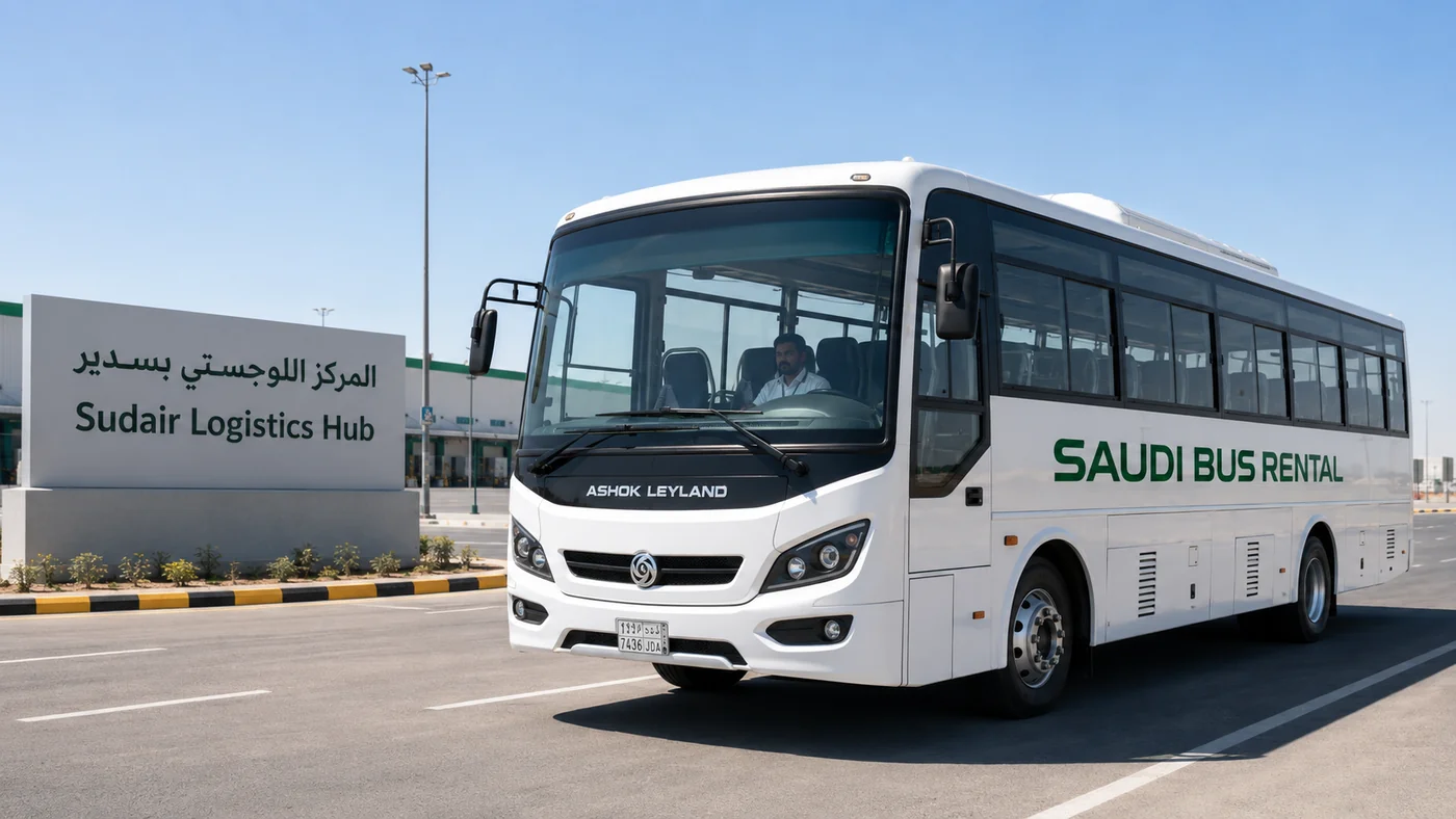Exterior view for 60 passenger Saudi route transport