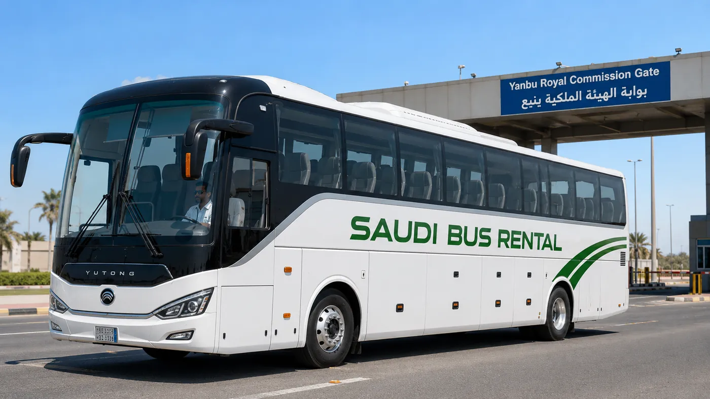 Exterior view for 70 passenger Saudi route transport