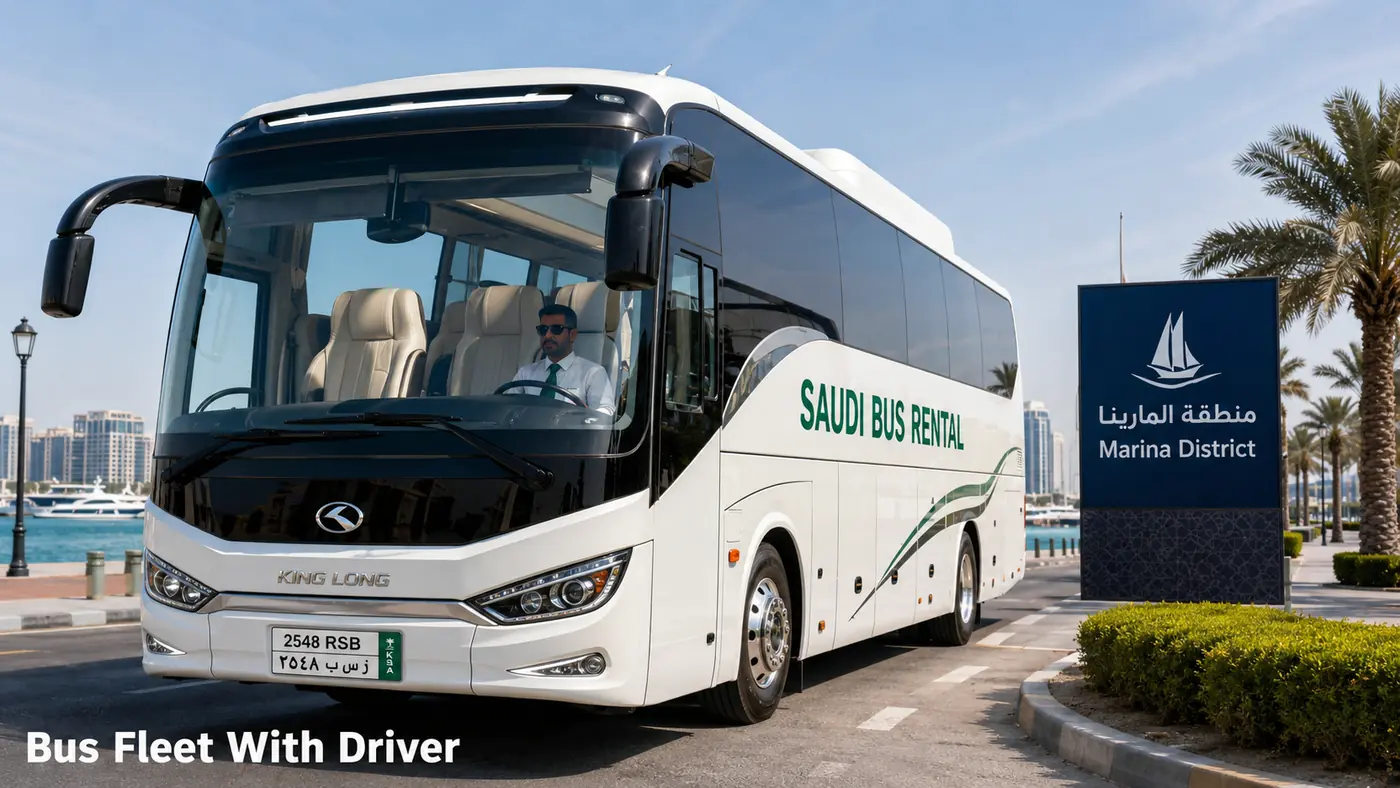 Bus Rental with Driver Saudi Arabia Fleet image for Saudi Bus Rental
