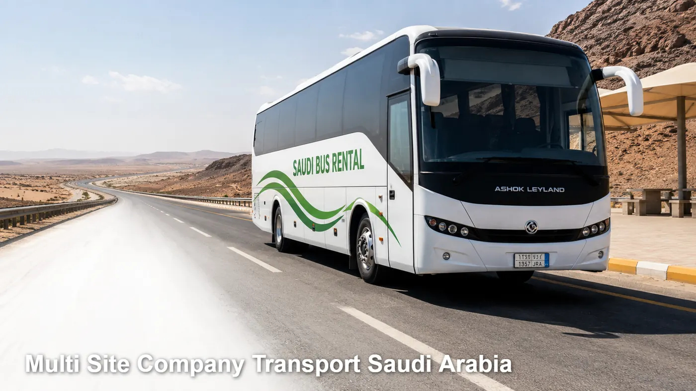 Multi Site Company Transport Saudi Arabia hero image for Saudi corporate contract transport planning