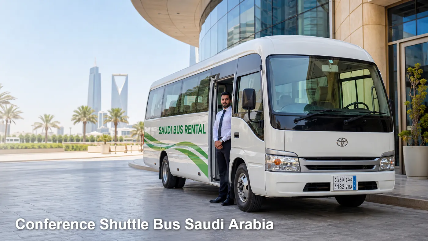Conference Shuttle Bus Saudi Arabia image for Saudi Bus Rental