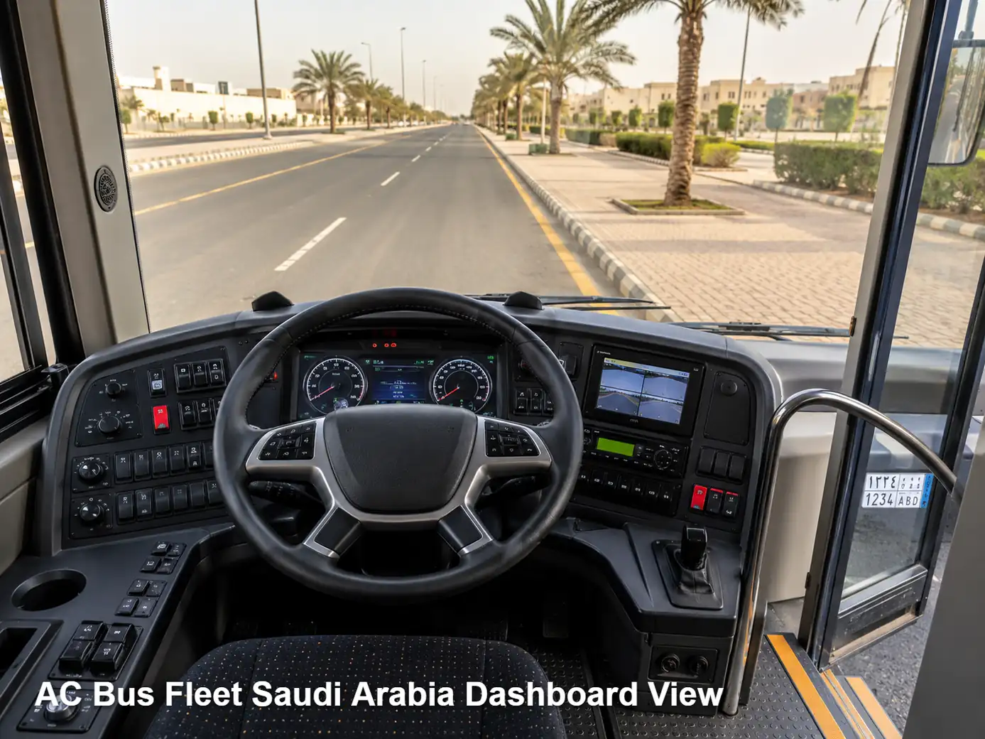 AC Bus Fleet Saudi Arabia dashboard view image