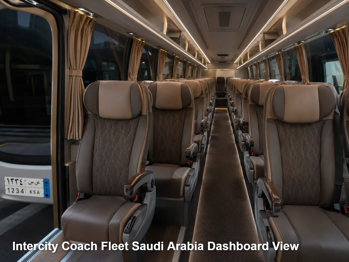 Intercity Coach Fleet Saudi Arabia dashboard view image