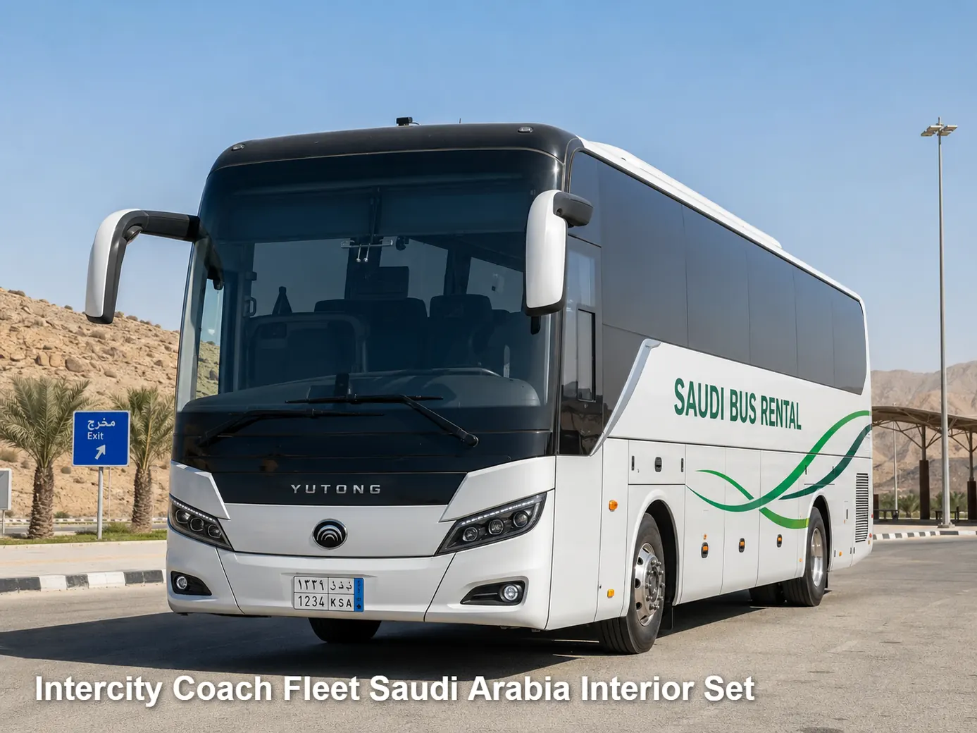 Intercity Coach Fleet Saudi Arabia interior image