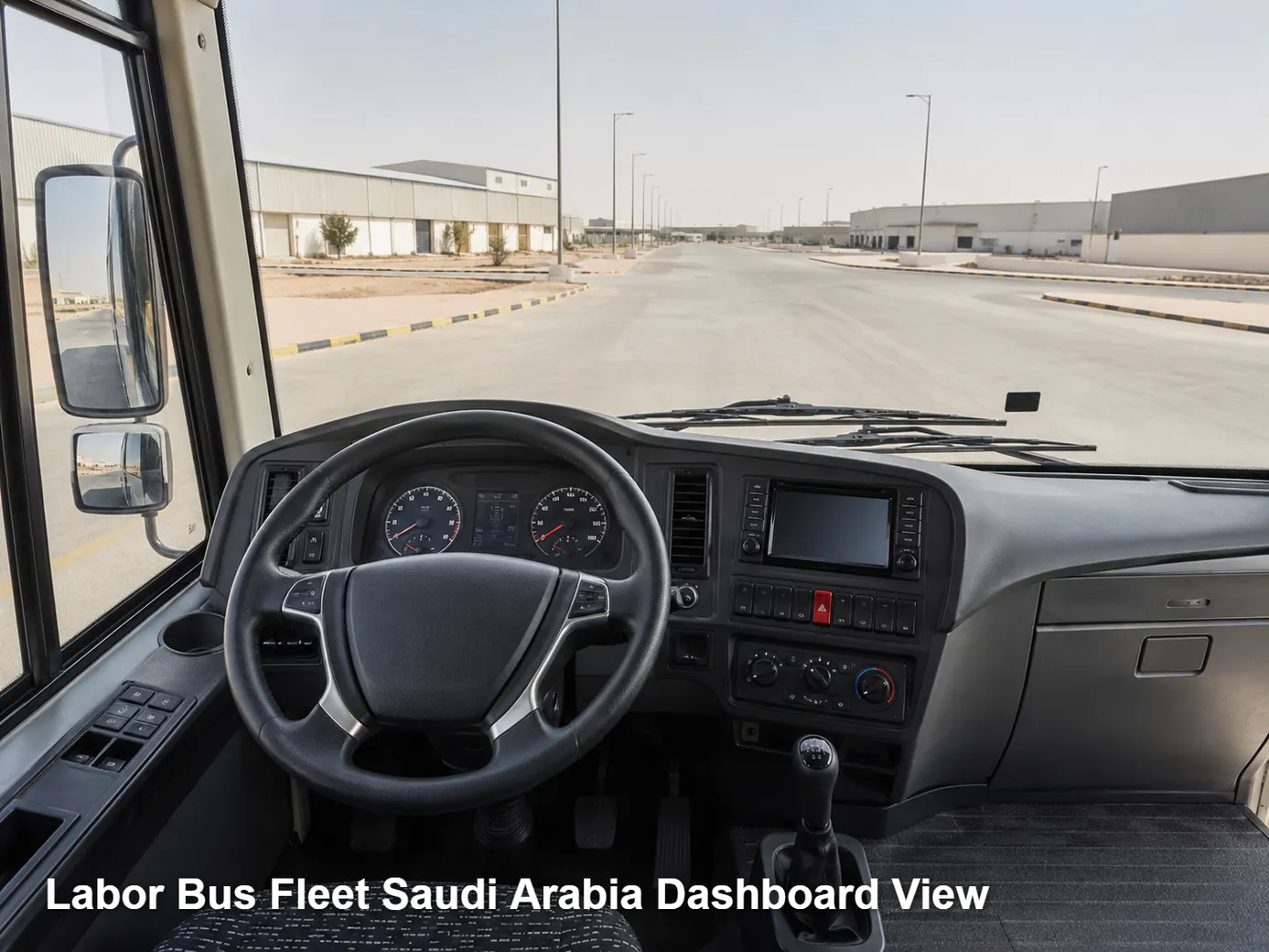Labor Bus Fleet Saudi Arabia dashboard view image
