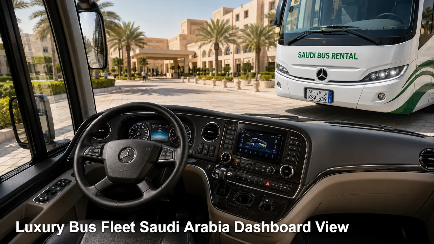 Luxury Bus Fleet Saudi Arabia dashboard view image
