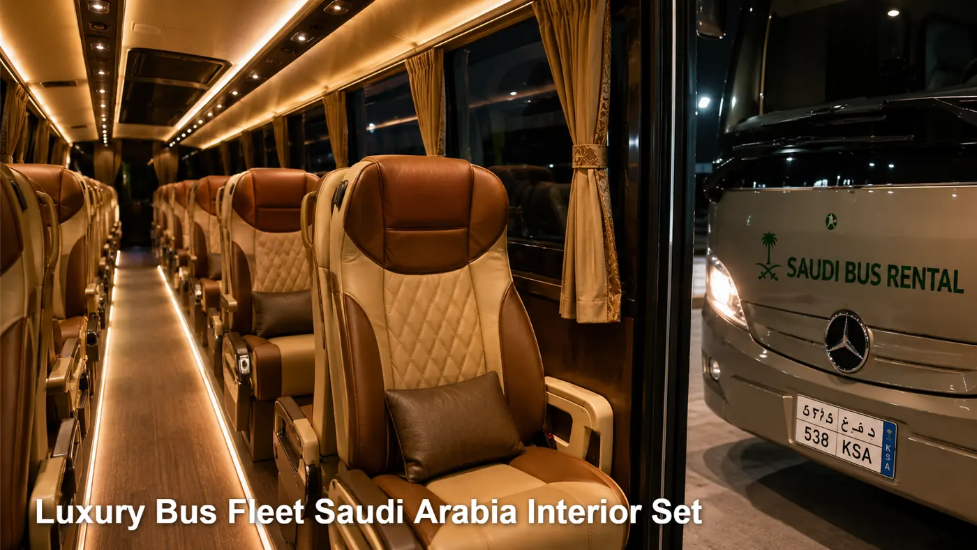 Luxury Bus Fleet Saudi Arabia interior image