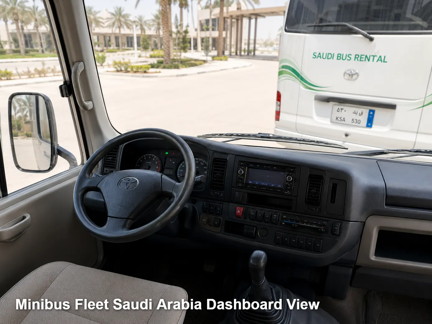Minibus Fleet Saudi Arabia dashboard view image