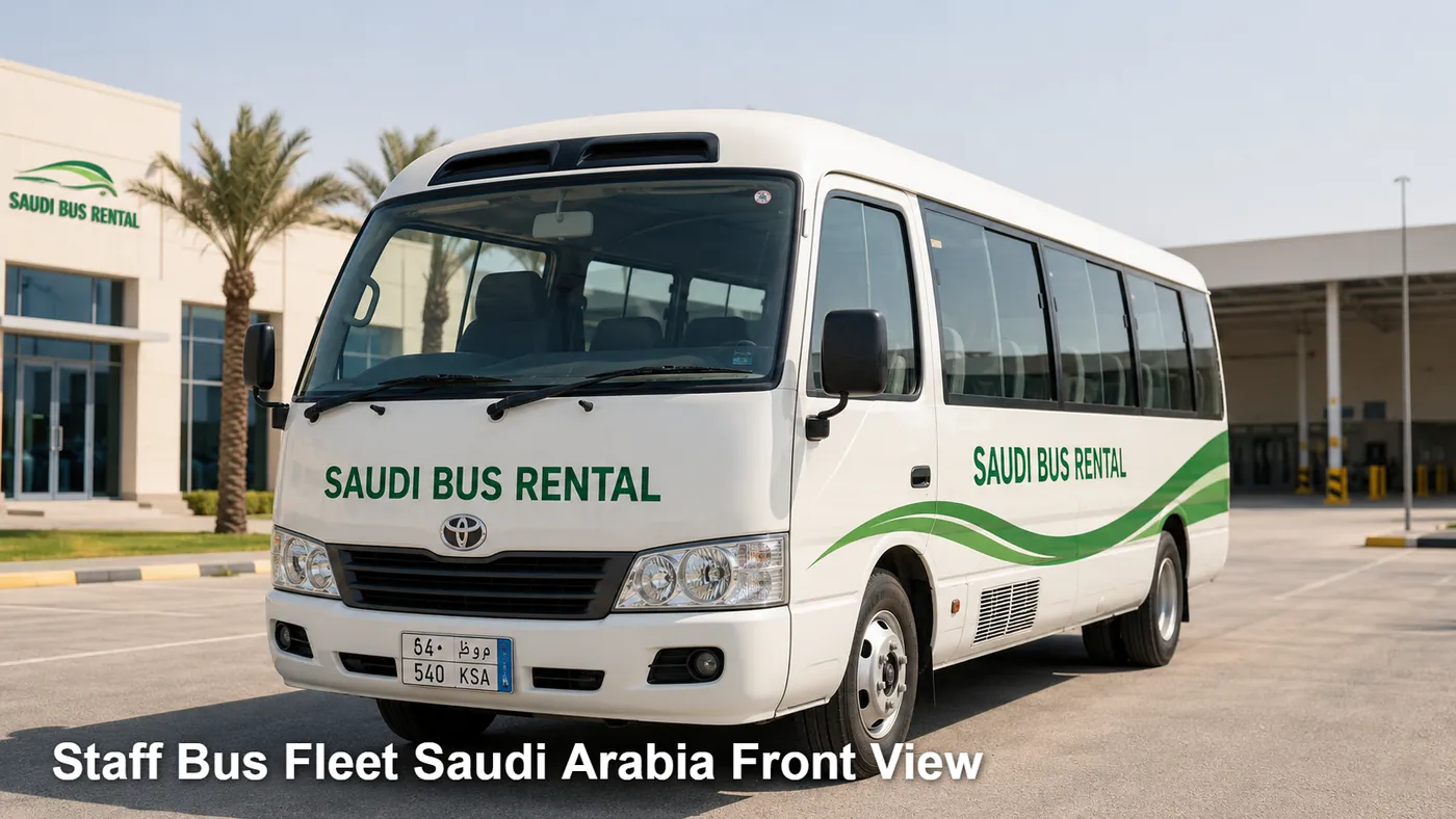 Staff Bus Fleet Saudi Arabia front view image
