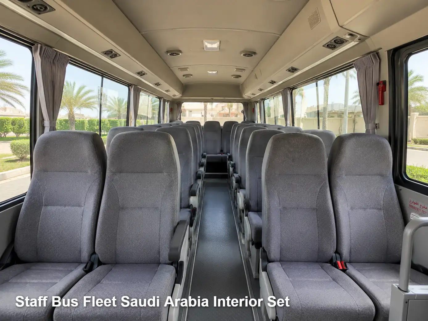 Staff Bus Fleet Saudi Arabia interior image