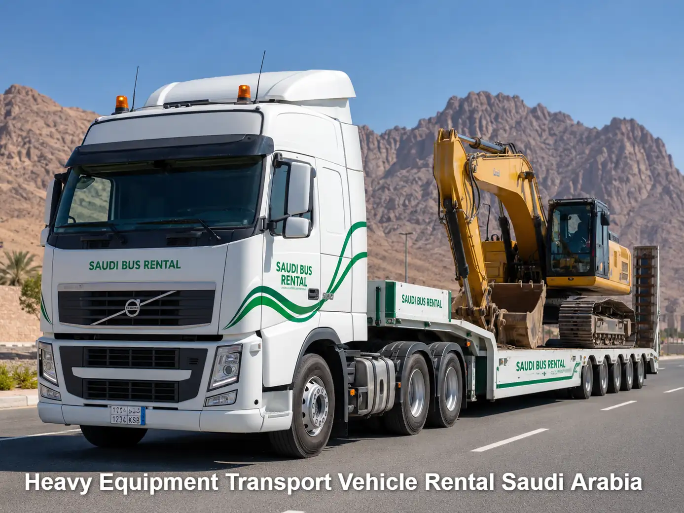 Equipment Transport Vehicles rental planning for Saudi site access and route duty