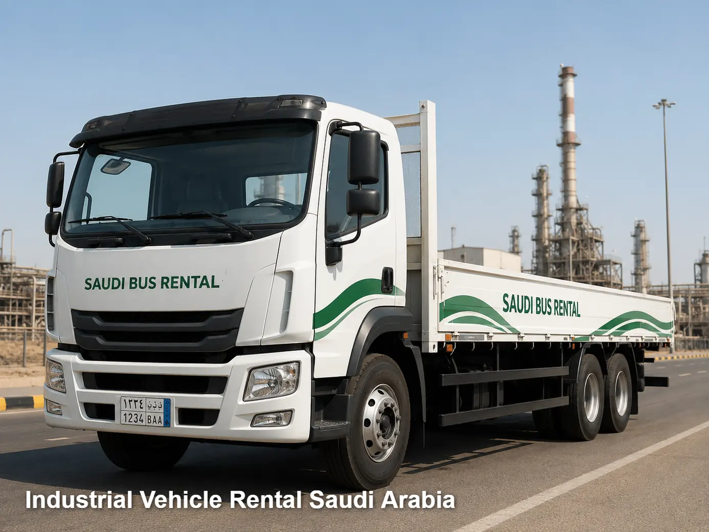 Industrial Vehicles rental planning for Saudi site access and route duty