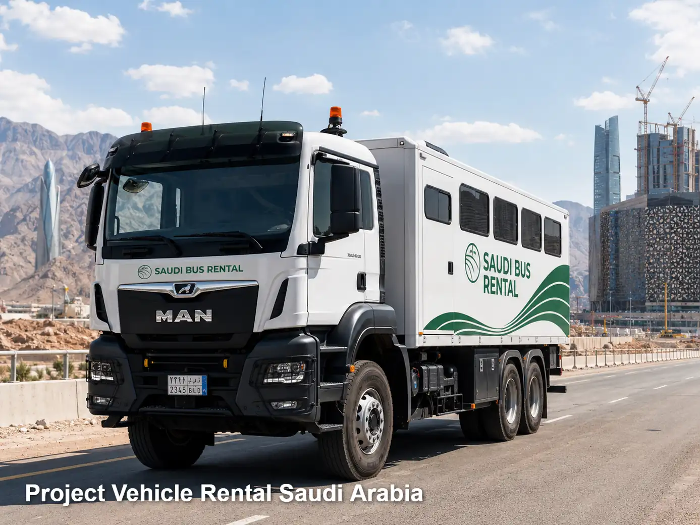 Project Vehicles rental planning for Saudi site access and route duty