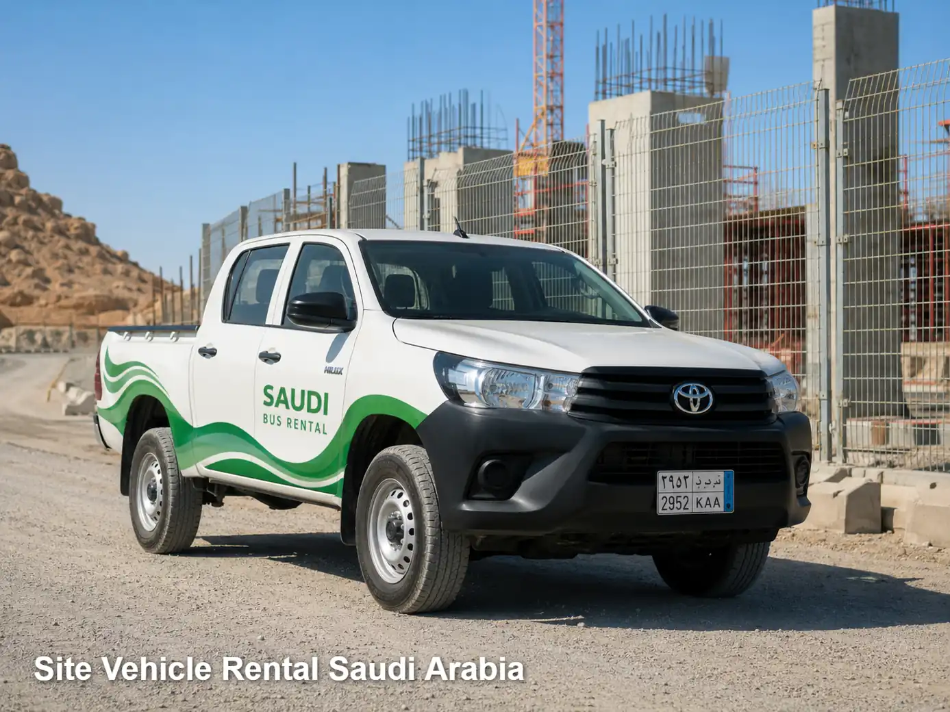 Site Vehicles rental planning for Saudi site access and route duty