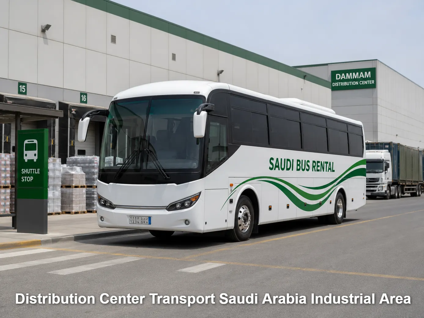 Distribution Center Transport Saudi Arabia Industrial Area image for Saudi Bus Rental