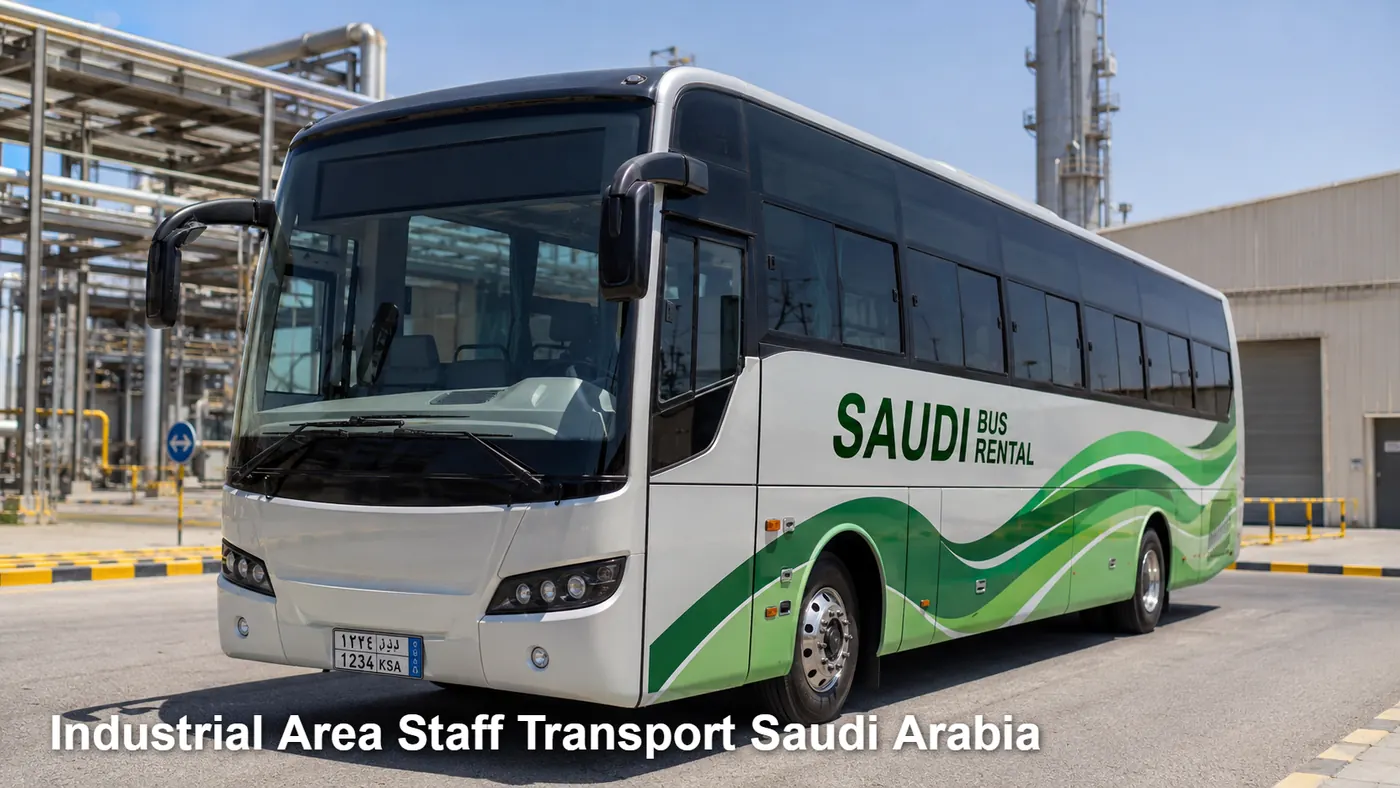 Industrial Area Staff Transport Saudi Arabia image for Saudi Bus Rental
