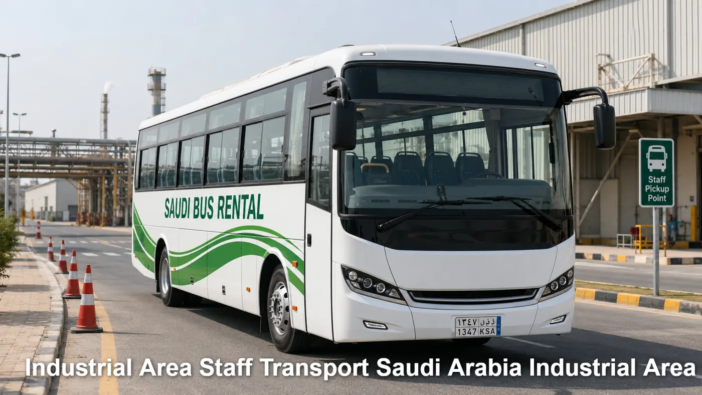 Industrial Area Staff Transport Saudi Arabia Industrial Area image for Saudi Bus Rental