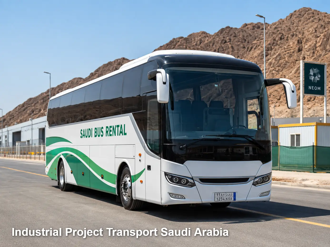 Industrial Project Transport Saudi Arabia image for Saudi Bus Rental