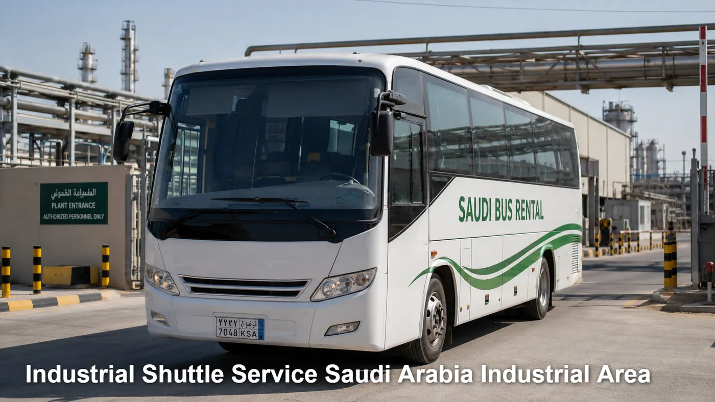 Industrial Shuttle Service Saudi Arabia Industrial Area image for Saudi Bus Rental