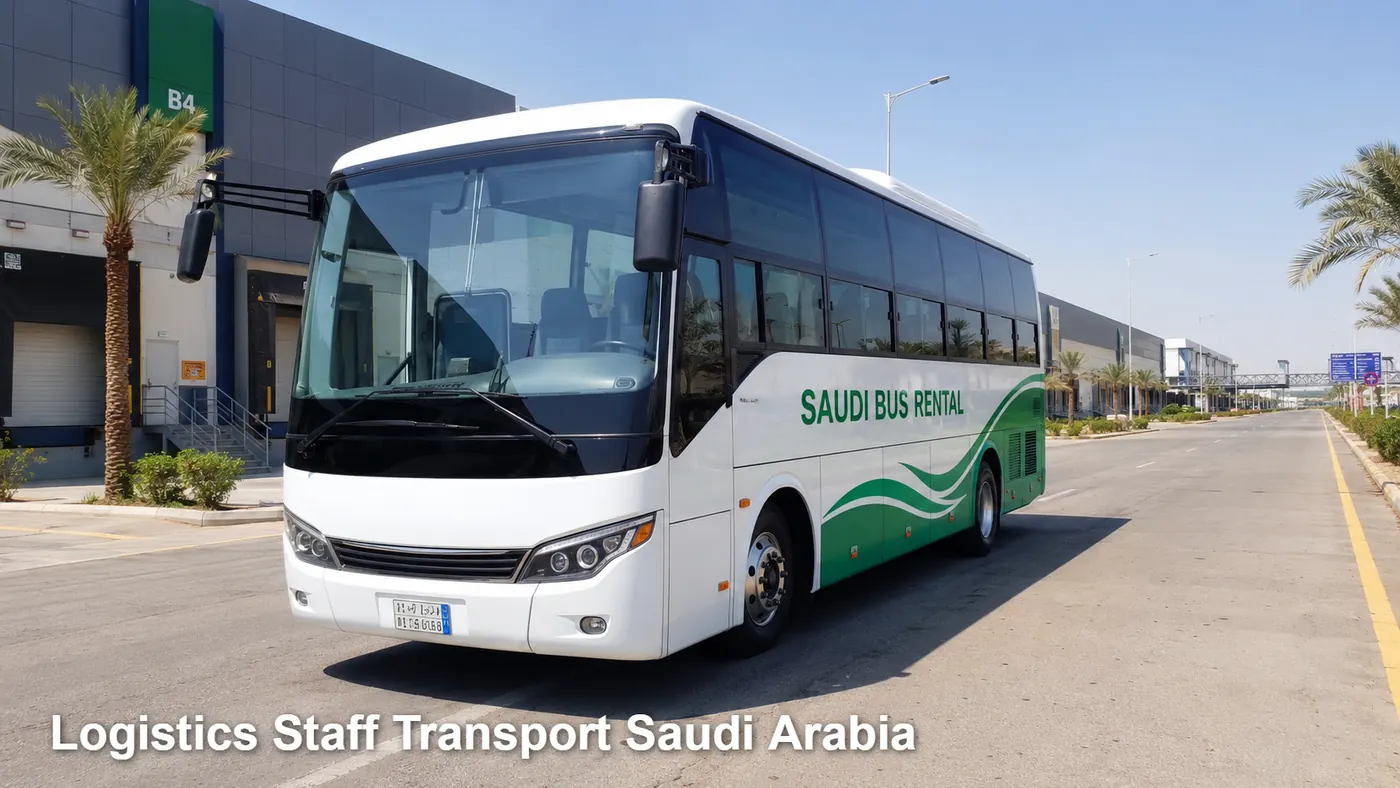 Logistics Staff Transport Saudi Arabia image for Saudi Bus Rental