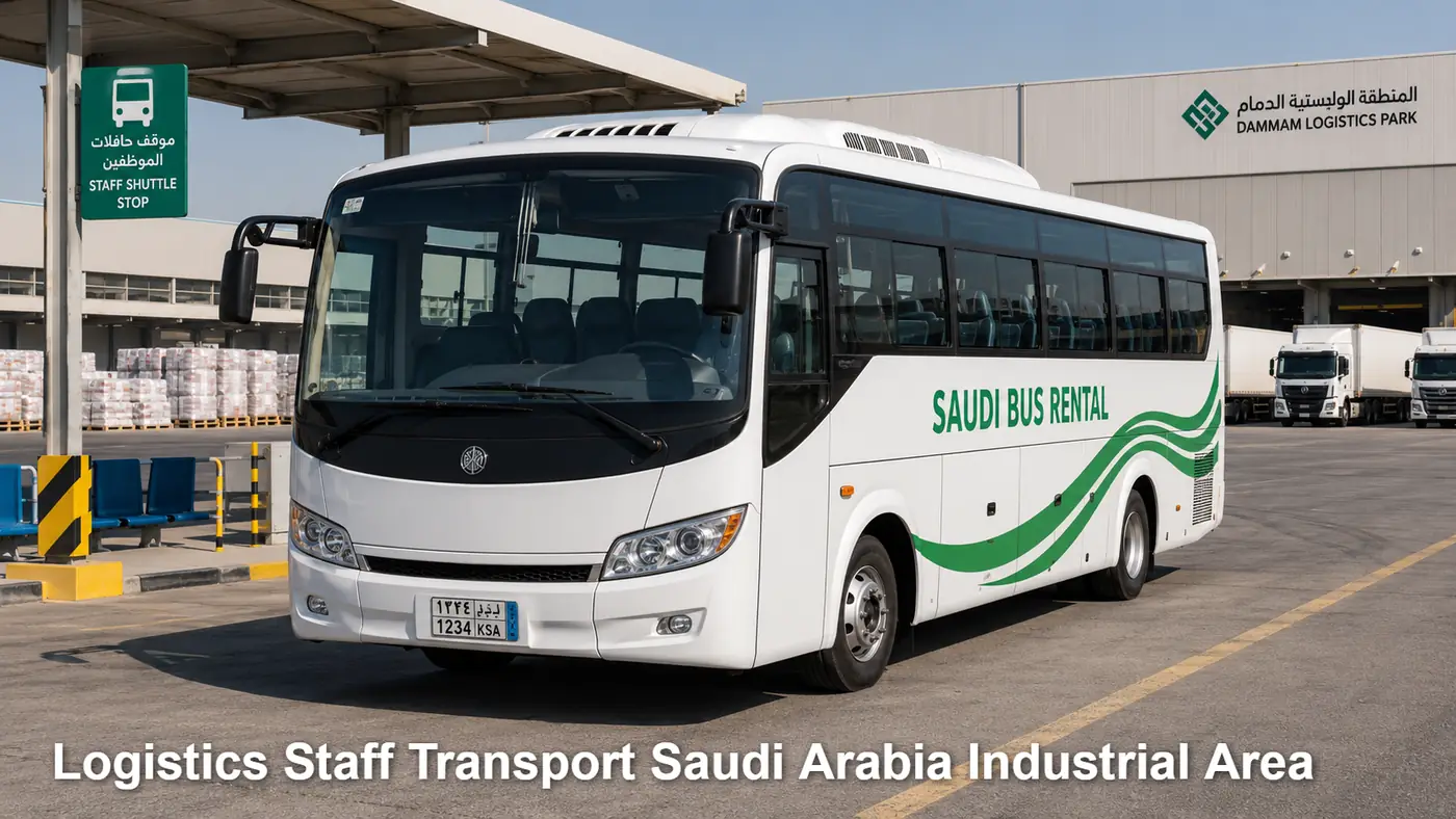 Logistics Staff Transport Saudi Arabia Industrial Area image for Saudi Bus Rental