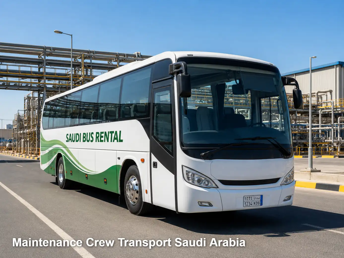 Maintenance Crew Transport Saudi Arabia image for Saudi Bus Rental