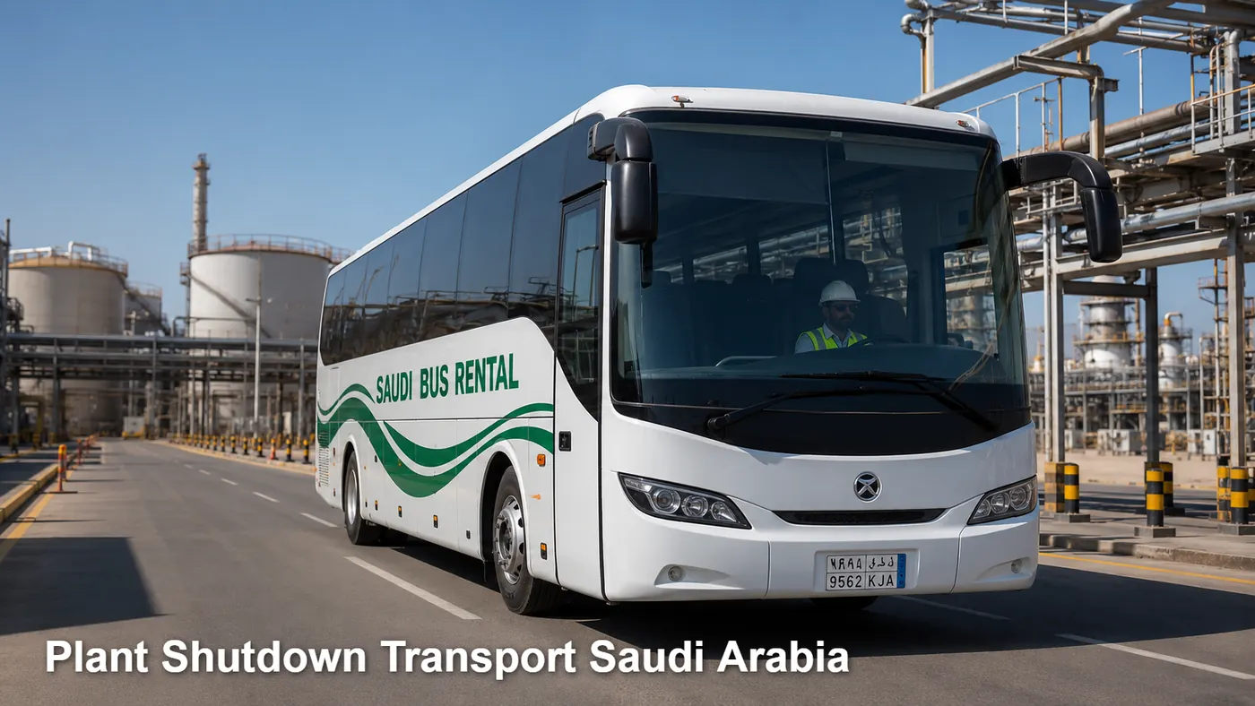 Plant Shutdown Transport Saudi Arabia image for Saudi Bus Rental