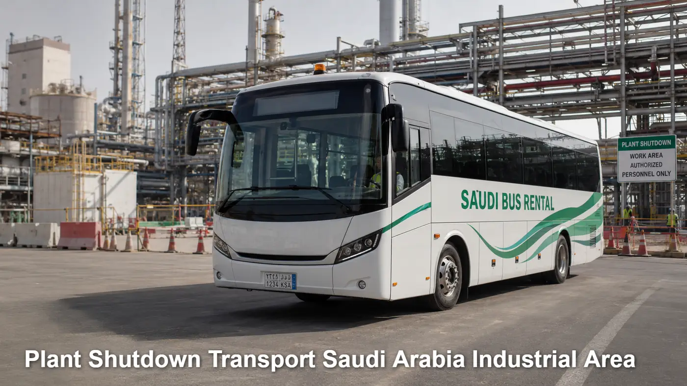 Plant Shutdown Transport Saudi Arabia Industrial Area image for Saudi Bus Rental