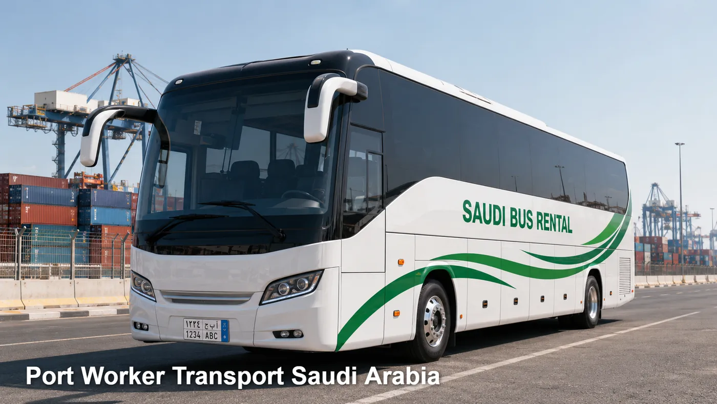 Port Worker Transport Saudi Arabia image for Saudi Bus Rental