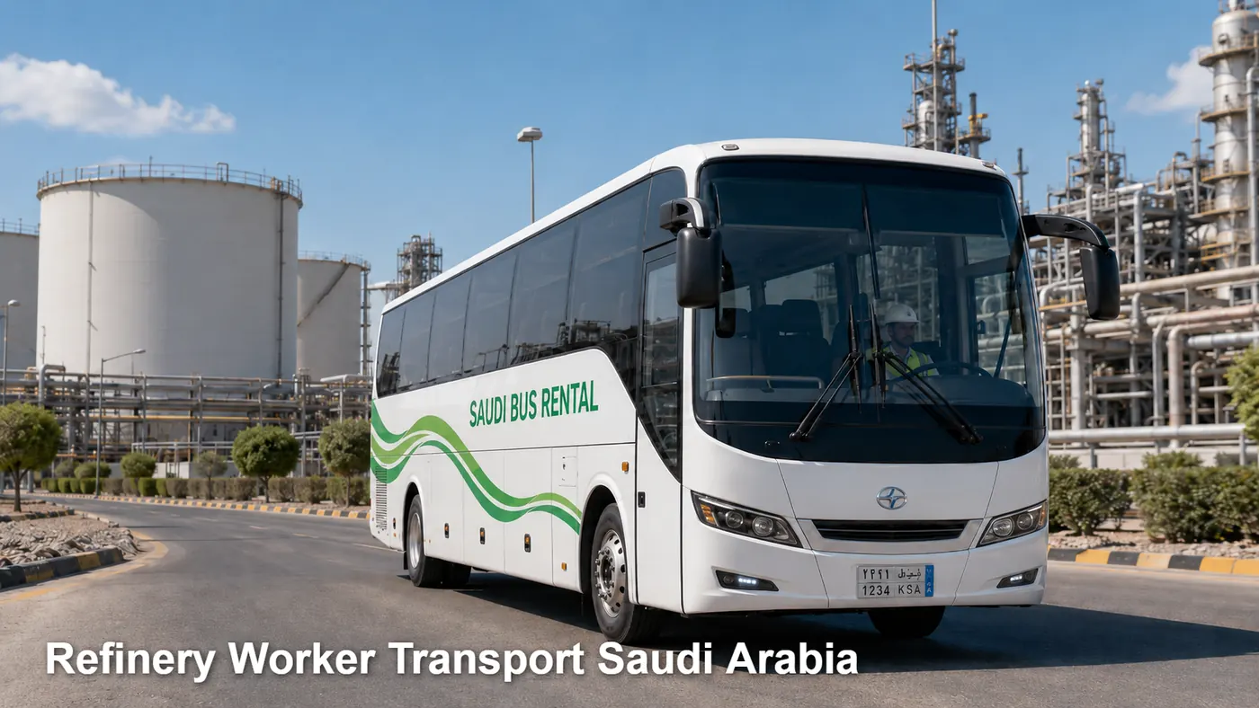 Refinery Worker Transport Saudi Arabia image for Saudi Bus Rental