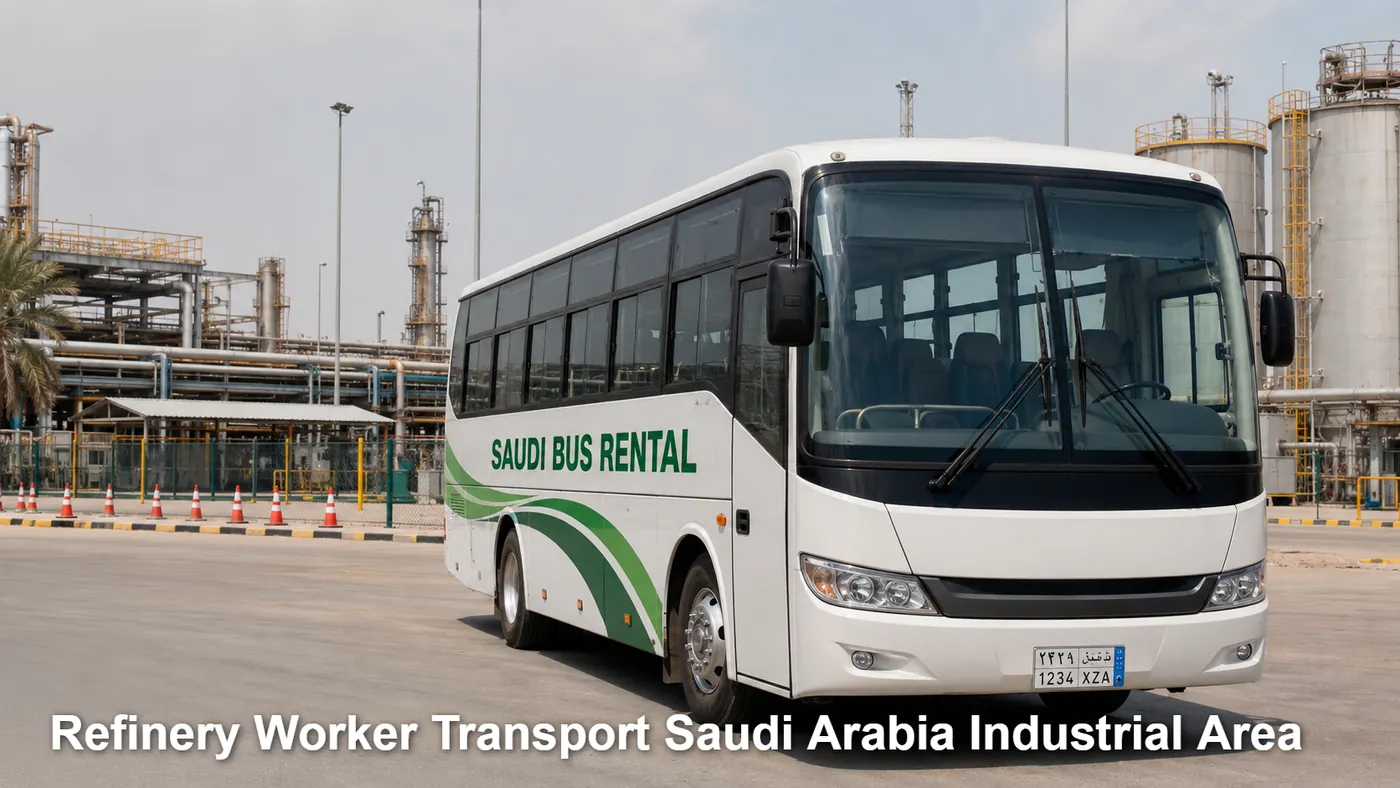 Refinery Worker Transport Saudi Arabia Industrial Area image for Saudi Bus Rental