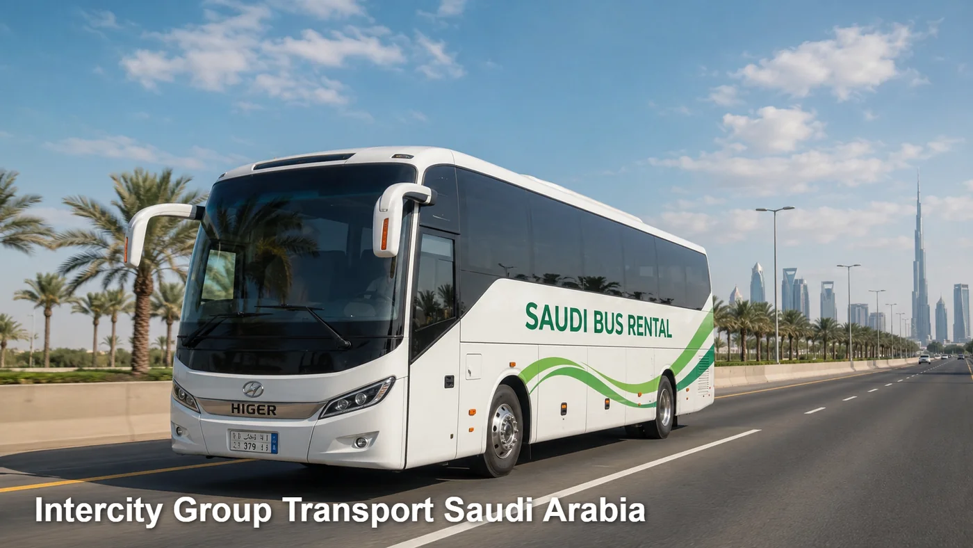 Intercity Group Transport Saudi Arabia route planning image for Saudi Bus Rental