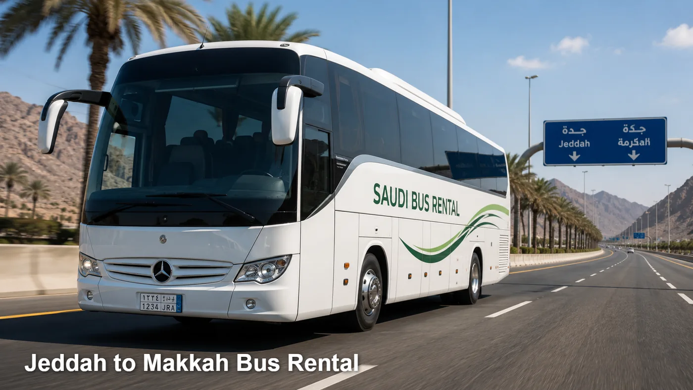 Jeddah To Makkah Bus Rental route planning image for Saudi Bus Rental