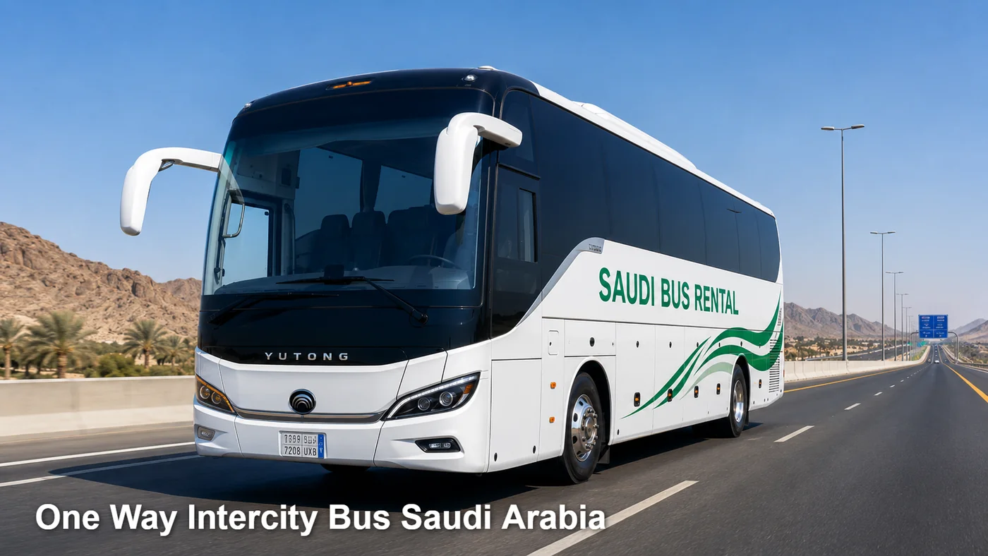 One Way Intercity Bus Saudi Arabia route planning image for Saudi Bus Rental