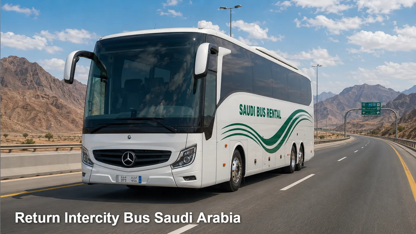 Return Intercity Bus Saudi Arabia route planning image for Saudi Bus Rental